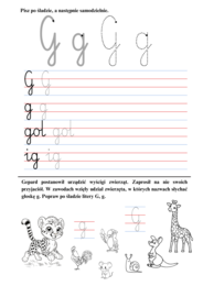 WPROWADZENIE LITER klasa 1 - karty pracy (pdf)