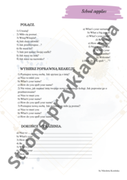 Brainy 4 unit 1 karty pracy słownictwo