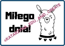 Plakaty życzliwości - miłe słowa