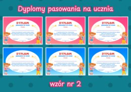 DYPLOMY PASOWANIA NA UCZNIA – wzór nr 2
