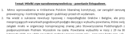 Powstanie listopadowe - czytanie ze zrozumieniem
