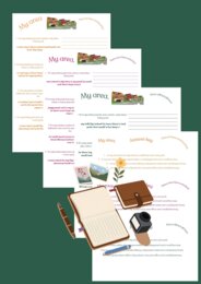 E8 writing My backpack, My area, My bedroom/ There is/ There are/Present  simple/ Past simple/ Future simple