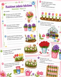 Kwiatowe zadania tekstowe