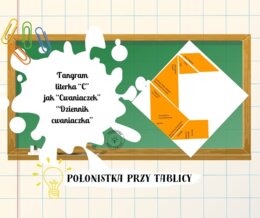 Tangram "Dziennik cwaniaczka" C jak "cwaniaczek"