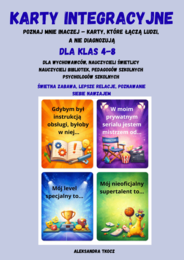 Karty integracyjne "Poznaj mnie inaczej" - dla klas 4-8