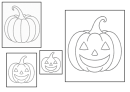 4 kolorowanki dynie
