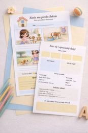 Kasia ma pieska Reksia – karta opowiadania obrazkowego