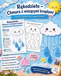 Chmura z wiszącymi kroplami