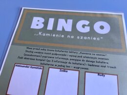 Bingo - "Kamienie na szaniec" - zamiast kartkówki