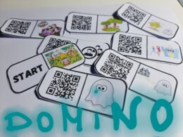 Der kleine Geist - historyjka w języku niemieckim - ćwiczenie czasu przeszłego prostego Präteritum - QR-kody, słownictwo