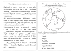 Doktor Dolittle i jego zwierzęta - karty pracy pdf