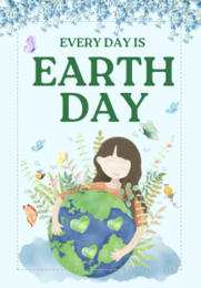 🌍 Plakat „Every Day is Earth Day” – piękna i inspirująca dekoracja edukacyjna 🌱✨