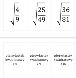 45 fiszek powtórzeniowych do E8 - pierwiastki