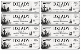 Materiały na narodowe czytanie  2026 Dziadów cz II Adama Mickiewicza czarno- białe