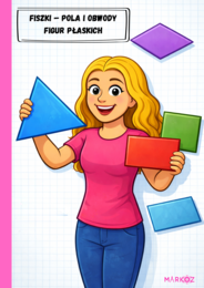 2 w 1: Fiszki i notatka - figury płaskie