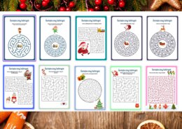 Świąteczne labirynty