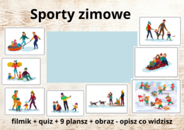 Sporty zimowe - filmik + plansze