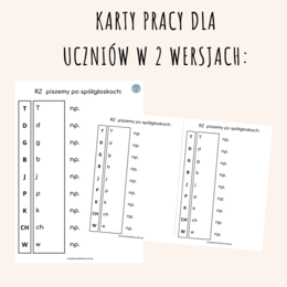 ORTOGRAFIA - RZ PO SPÓŁGŁOSKACH - MNEMOTECHNIKA