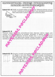 Mini matura - zastosowania funkcji kwadratowej. Zadania optymalizacyjne.
