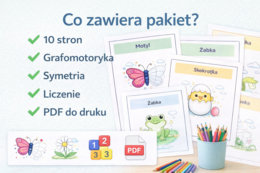 Wiosenne obrazki do dokończenia – karta pracy