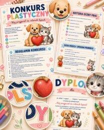 Konkurs plastyczny. Mój przyjaciel na czterech łapach