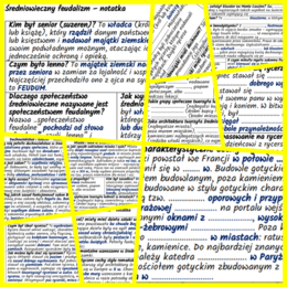 Kościół, społeczeństwo i kultura w średniowieczu – komplet notatek i kart pracy