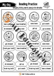 My day - słownictwo