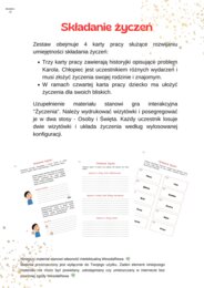 Składanie życzeń - materiał do ćwiczeń