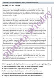 CZYTANIE ZE ZROZUMIENIEM – E8 – Zbiór zadań do egzaminu ósmoklasisty z języka angielskiego. Poziom A2/A2+ – uzupełnienie luk w tekstach, prawda/fałsz, uporządkowywanie zdarzeń, zrozumienie kontekstu zdania