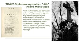 Ballada "Lilije" - Adam Mickiewicz