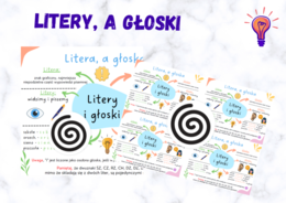Litera a głoska – plakat + wklejki