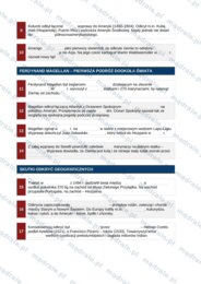 Notatka okienkowa „Odkrycia geograficzne XV/XVI wieku – Kolumb, Magellan” + klucz odpowiedzi