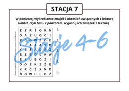 Stacje zadaniowe E8 - Lektury z klas 4-6