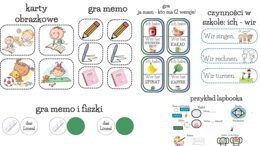 Lapbook - podstawowe słownictwo - klasa 1-3 - j. niemiecki