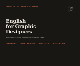 English for Graphic Designers B1 – Starter Pack + Test Wiedzy | Angielski branżowy dla grafików (PDF)
