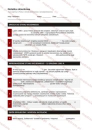 Notatka okienkowa „Stan wojenny” + klucz odpowiedzi