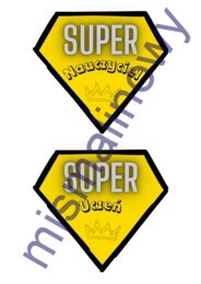 Odznaka medal super uczeń, super nauczyciel
