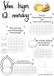Tłusty czwartek - język niemiecki