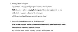 Test- sposoby poznawania przyrody