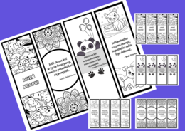 DZIEŃ KROPKI - zakładka do książek - zakładki - czarno-białe - wersja 1