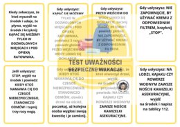 BEZPIECZNE WAKACJE -TEST UWAŻNOŚCI