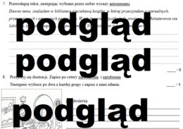 Zasoby słownictwa - sprawdzian (synonimy, antonimy, zdrobnienia, zgrubienia, wyrazy pokrewne, rodzina wyrazów)