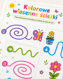 Kolorowe wiosenne ścieżki