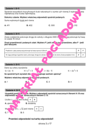 Próbny arkusz egzamin ósmoklasisty z matematyki 2024/2025. Arkusz nr 1 (aktualizacja)