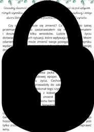 Przemiana bohatera - wzorcowa rozprawka egzamin ósmoklasisty