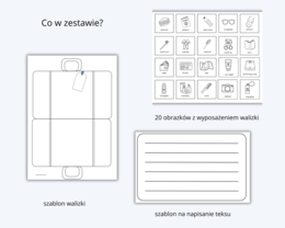 My suitcase - summer craft - moja walizka, szablon, pakowanie walizki na wakacje, projekt