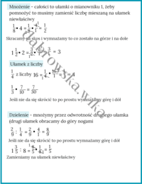 Ułamki zwykłe część 2