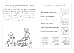 Wiosenne karty pracy (klasa 2) - edukacja polonistyczna