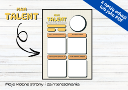 MAM TALENT – KARTA UCZNIA Moje mocne strony i zainteresowania
