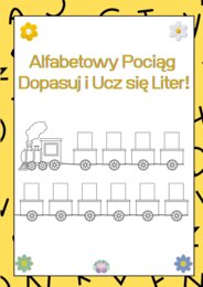 🚂 Alfabetowy Pociąg – Dopasuj i Ucz się Liter!
